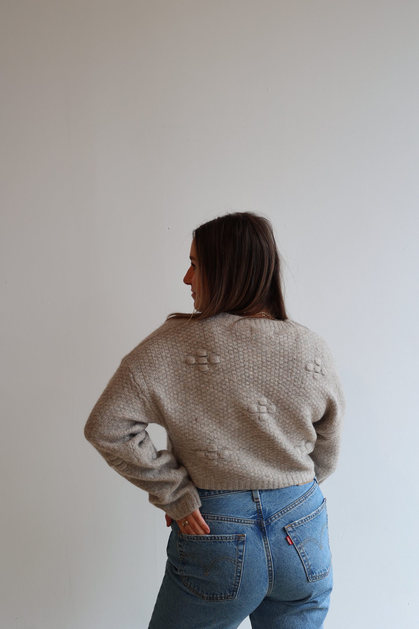 The Petal Knit Sweater | Mocha