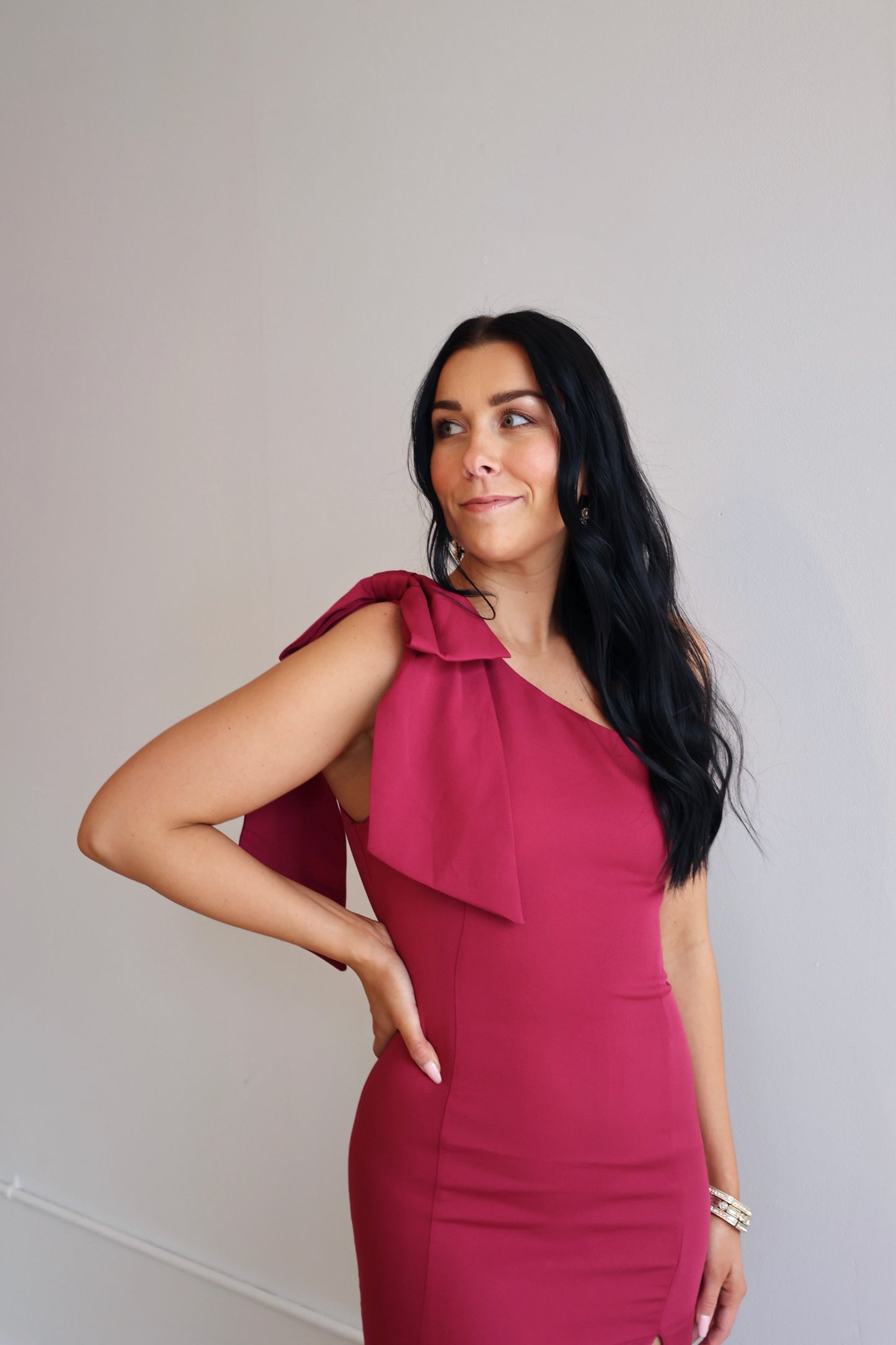 The Adeline Dress | Magenta