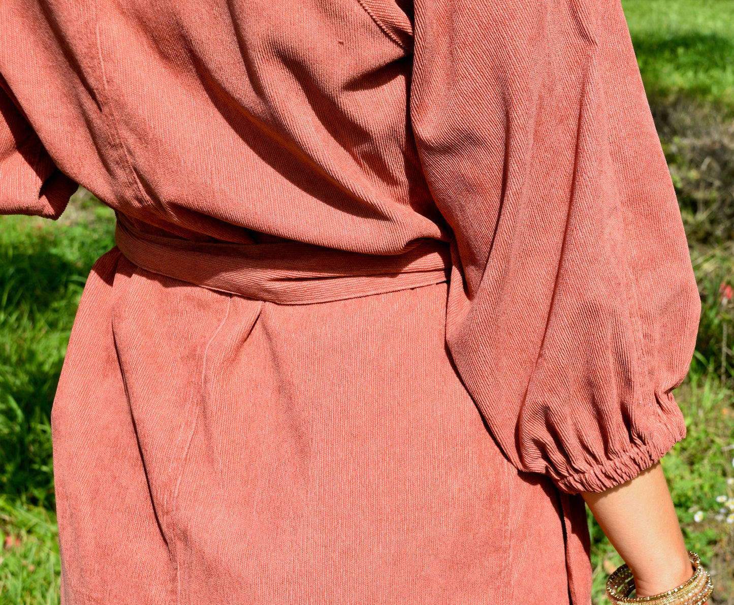 Corduroy Button Down Dress