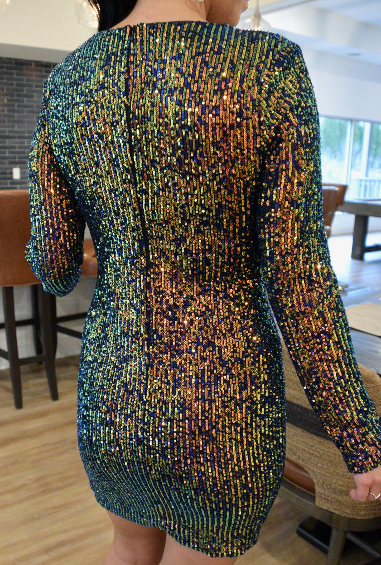 Sequin Mini Dress - Multicolor